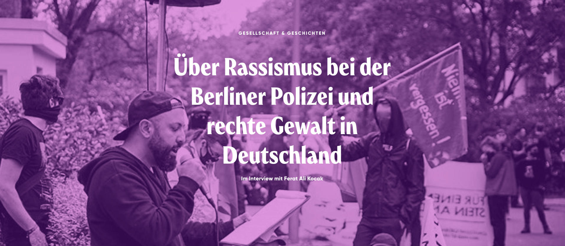 Über Rassismus Bei Der Berliner Polizei Und Rechte Gewalt In ...