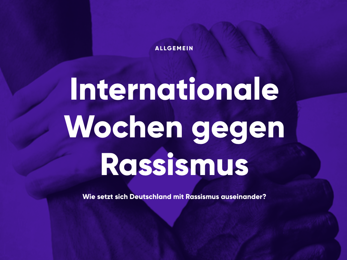 Internationale Wochen Gegen Rassismus - Renk.Magazin