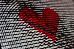 Dating-App Algorithmus in Form eines Herzen